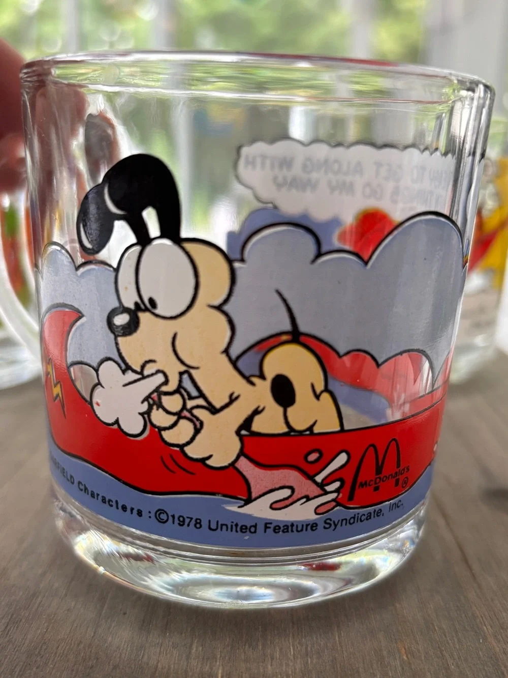 Garfield vintage glass